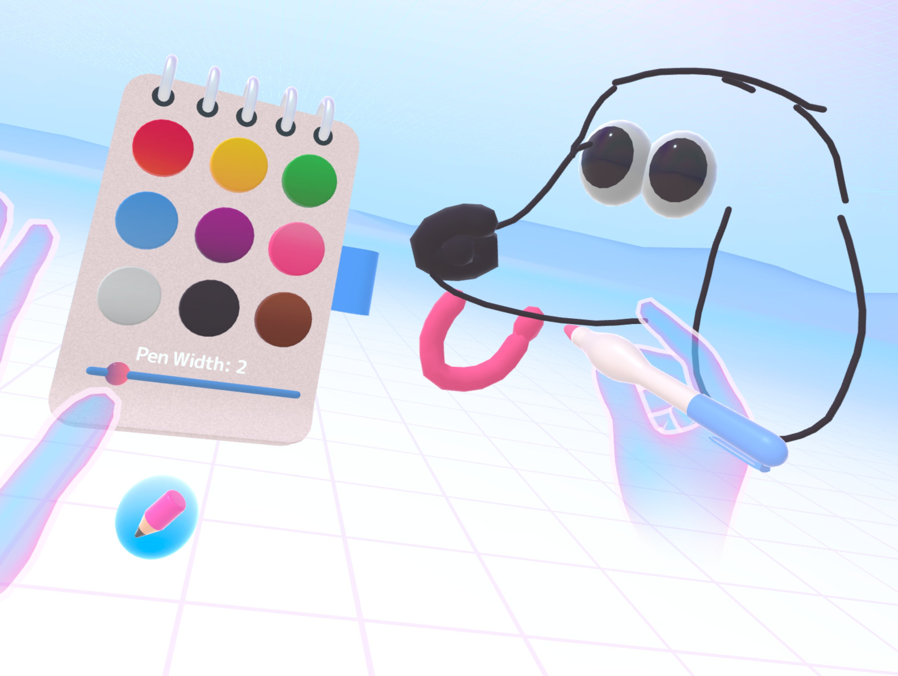 Drawing tools in Dear Metaverse